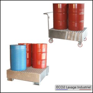 Produits de lavage et bacs de rétention